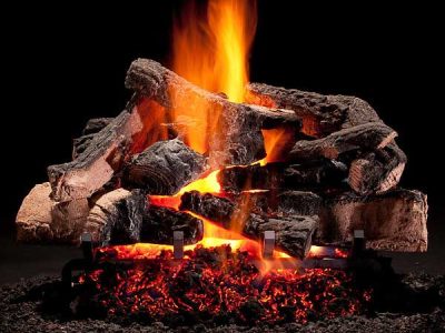 Hargrove Rustic Timber Vented Gas Log1
